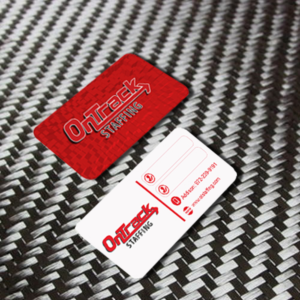 Business Card Design by Edgar Perdomo Rodríguez for OnTrack Staffing | Design #14188791