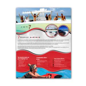 Diseño de Flyer por creative.bugs para Caribbean marines N.V - Robinson tours SXM | Diseño: #14172090