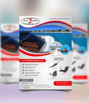 Diseño de Flyer por ecorokerz para Caribbean marines N.V - Robinson tours SXM | Diseño: #14183700