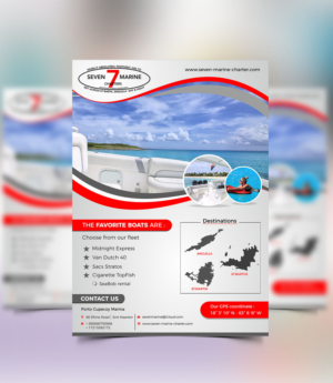 Diseño de Flyer por ecorokerz para Caribbean marines N.V - Robinson tours SXM | Diseño: #14191397
