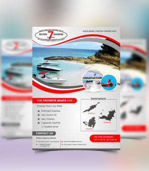 Diseño de Flyer por ecorokerz para Caribbean marines N.V - Robinson tours SXM | Diseño: #14191398