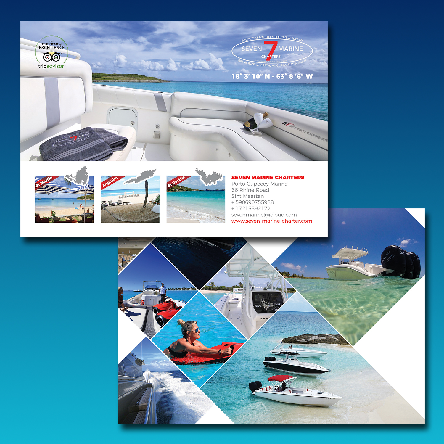 Flyer-Design von banedsgn für Caribbean marines N.V - Robinson tours SXM | Design #14187587