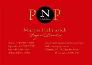 Visitenkarten-Design von Leo   Akuwudike für PnP Solutions Pty Ltd | Design: #558312