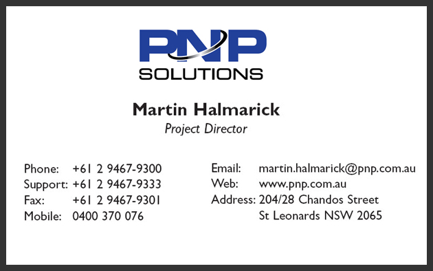 Business Card Design by GK for PnP Solutions Pty Ltd | Design #553051