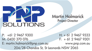 Visitenkarten-Design von iDamage für PnP Solutions Pty Ltd | Design: #555113