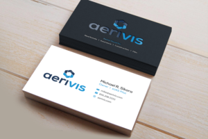 Business Card Design by Riz' for Aerivis LLC | Design #14185746