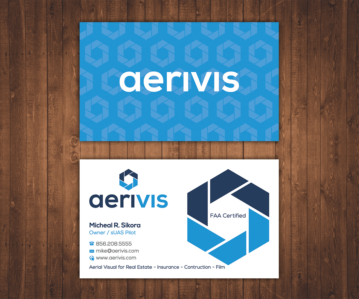 Business Card Design by Stylez Designz for Aerivis LLC | Design #14230053