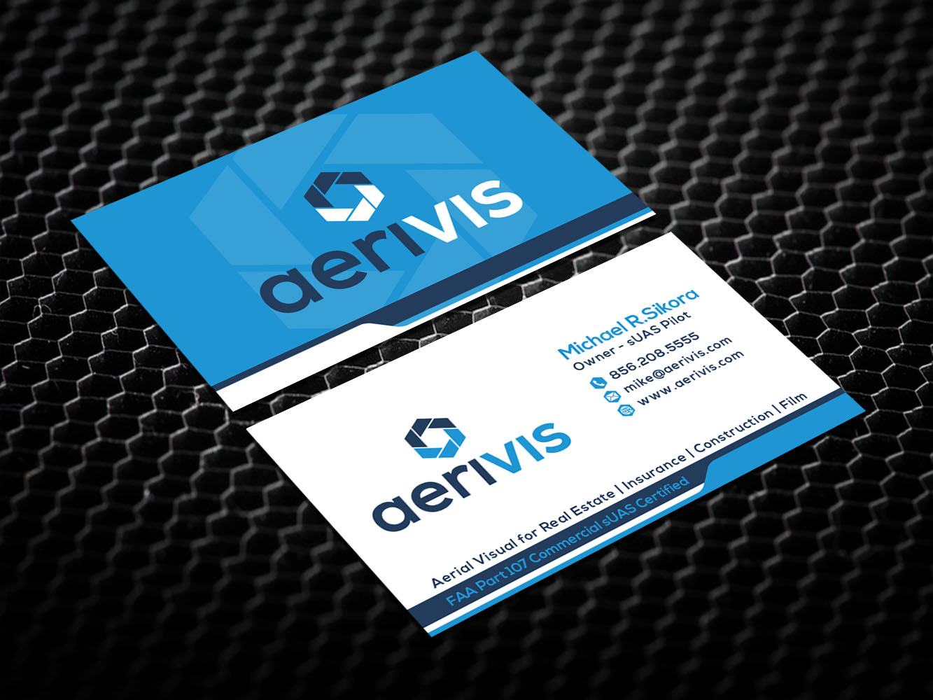 Business Card Design by Verified artistry for Aerivis LLC | Design #14184504