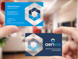 Business Card Design by Creations Box 2015 for Aerivis LLC | Design: #14186259