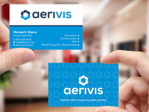 Business Card Design by Creations Box 2015 for Aerivis LLC | Design: #14186260