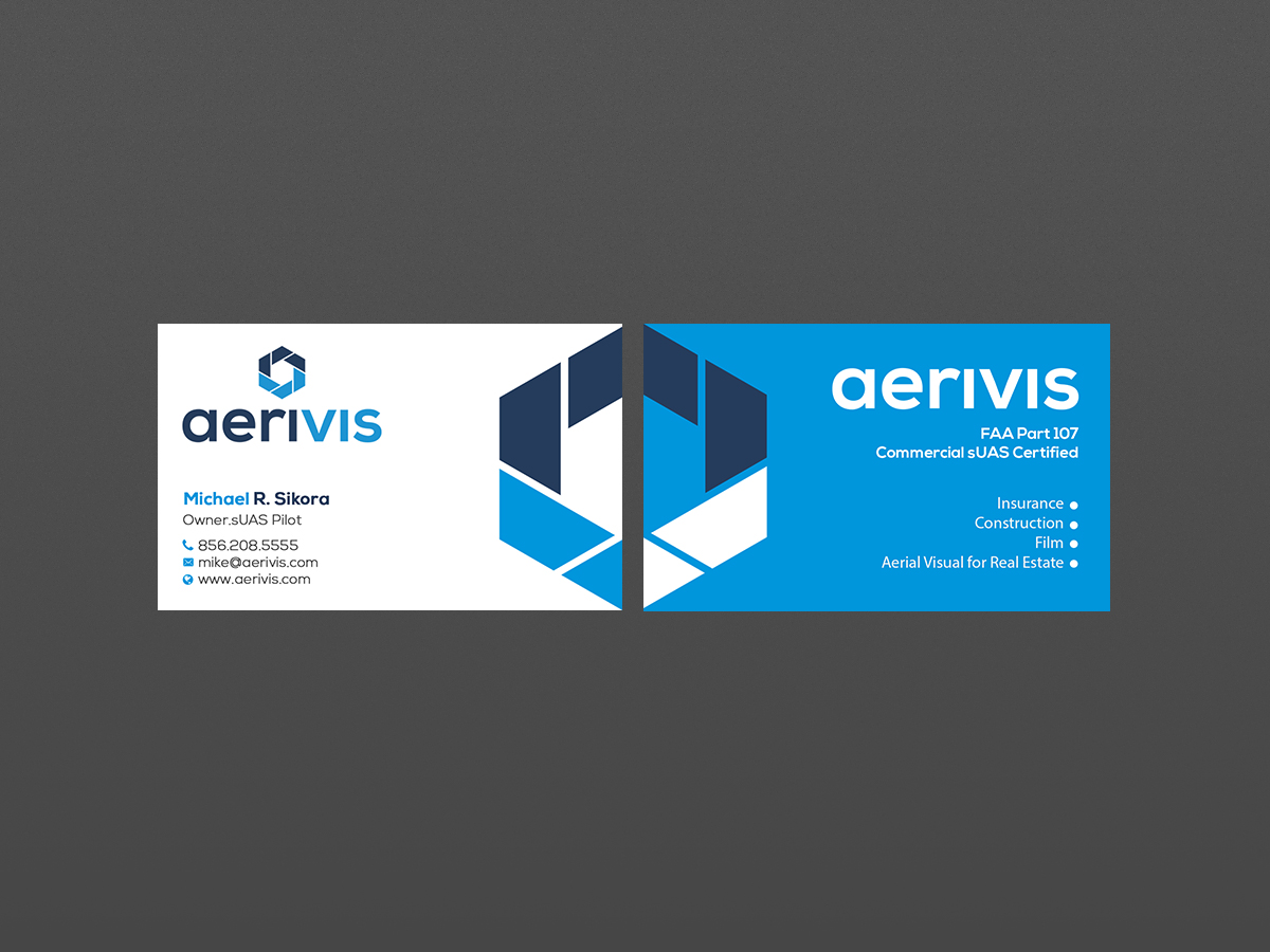 Business Card Design by Creations Box 2015 for Aerivis LLC | Design #14186296