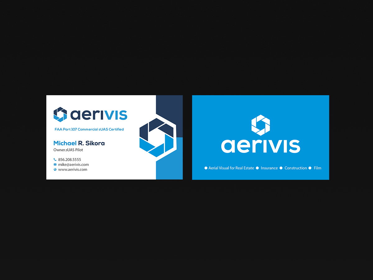 Business Card Design by Creations Box 2015 for Aerivis LLC | Design #14186297