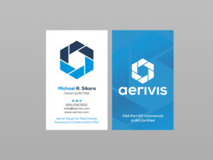 Business Card Design by Creations Box 2015 for Aerivis LLC | Design: #14186656