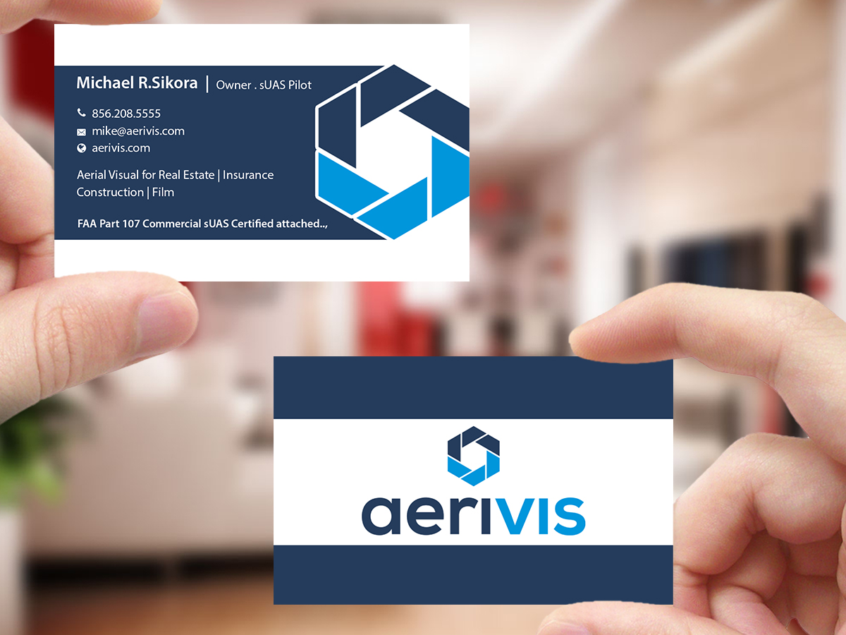 Business Card Design by Creations Box 2015 for Aerivis LLC | Design #14187128