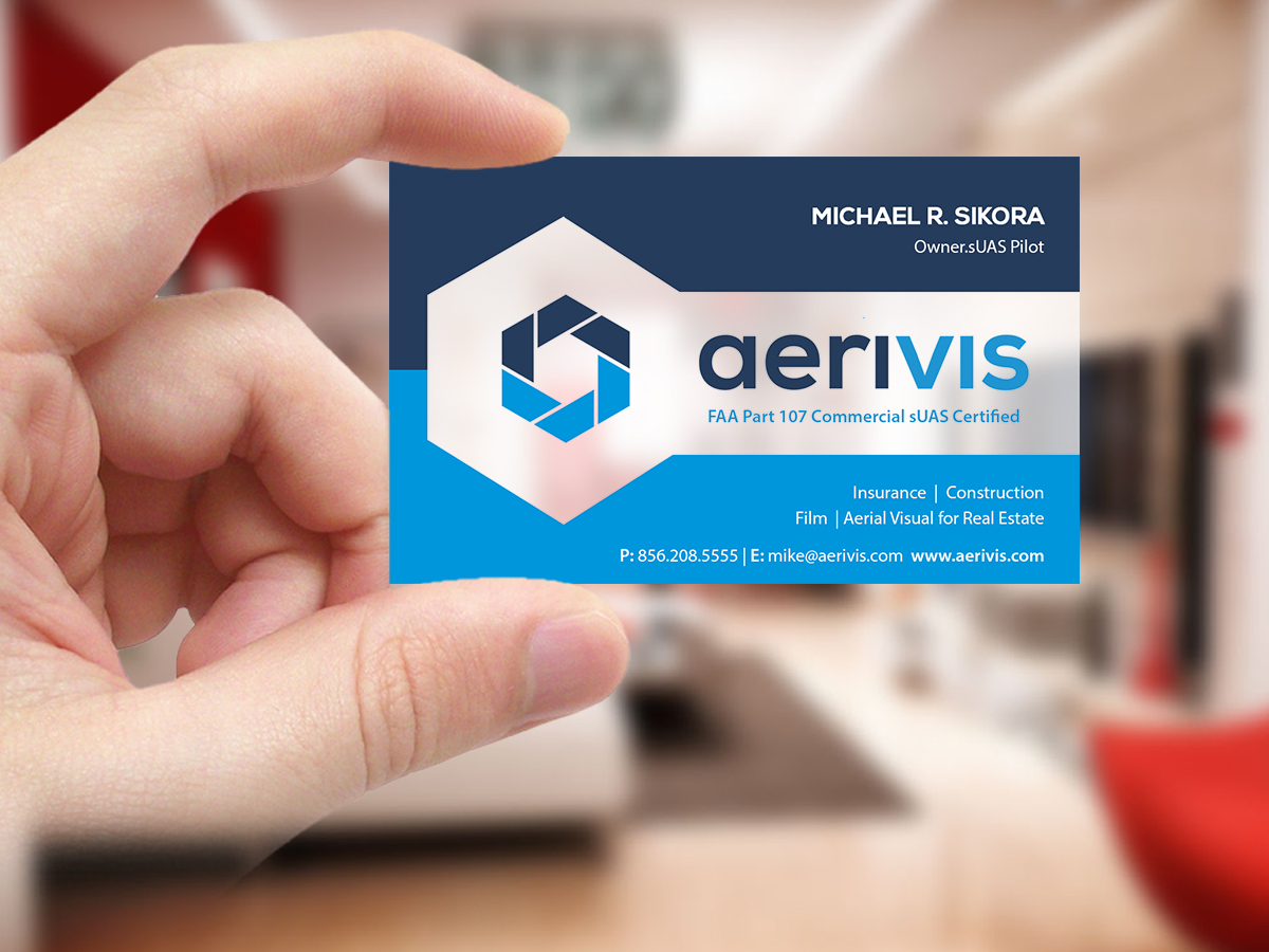 Business Card Design by Creations Box 2015 for Aerivis LLC | Design #14187325