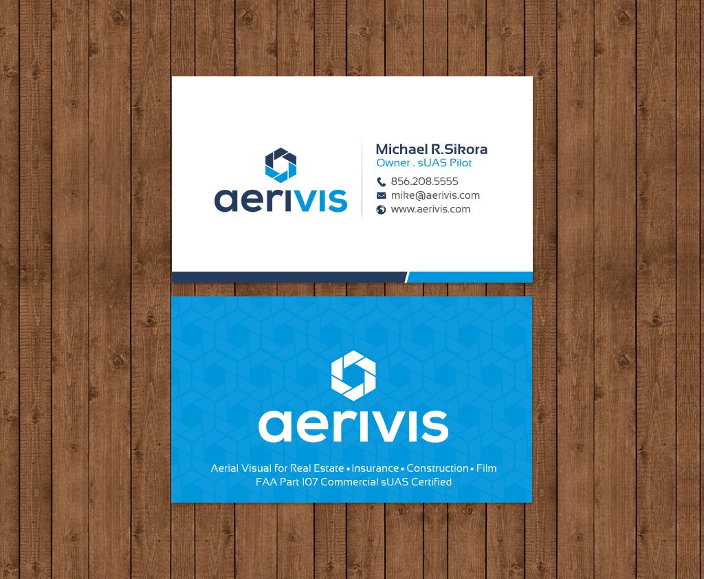Business Card Design by chandrayaan.creative for Aerivis LLC | Design #14182674