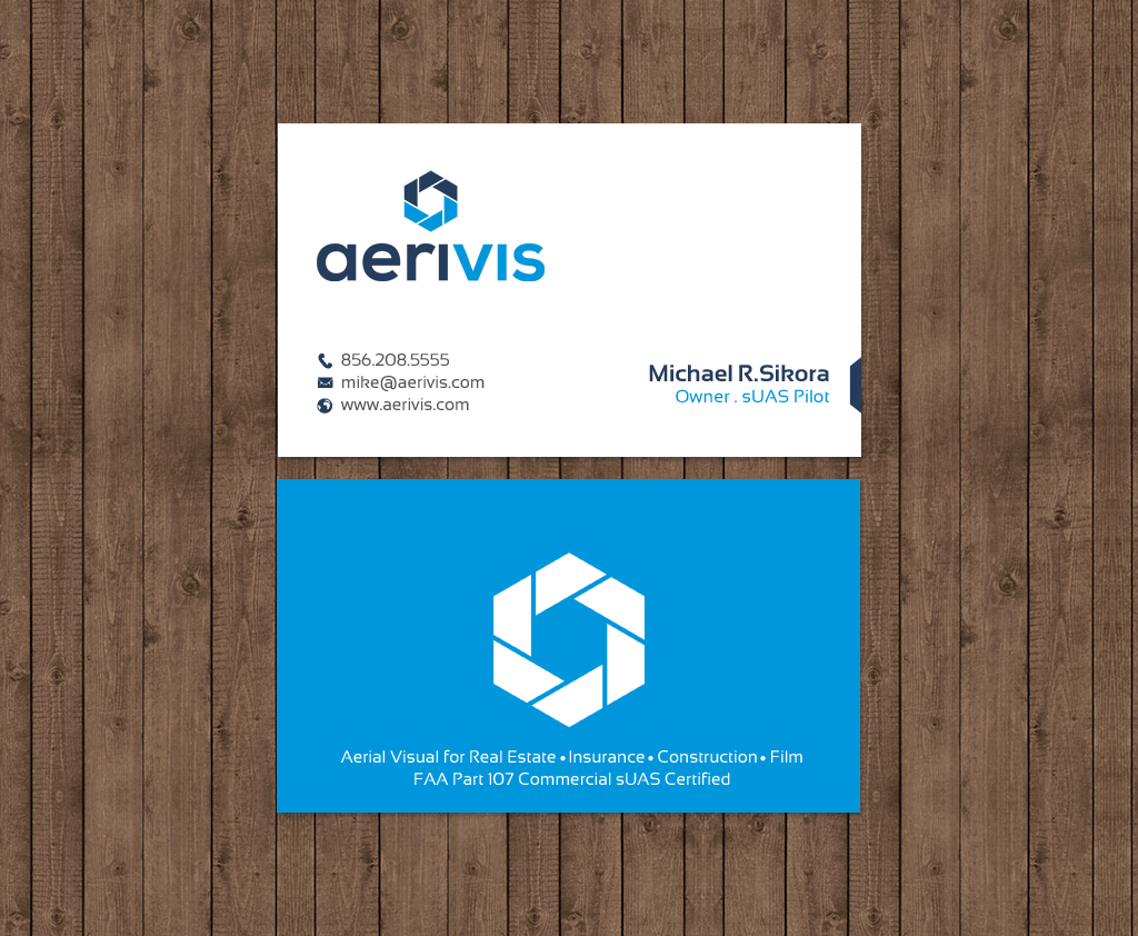 Business Card Design by chandrayaan.creative for Aerivis LLC | Design #14182713