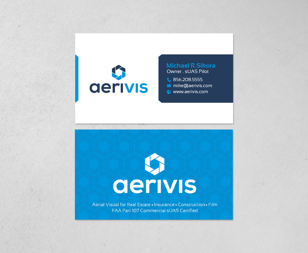 Business Card Design by chandrayaan.creative for Aerivis LLC | Design #14182735