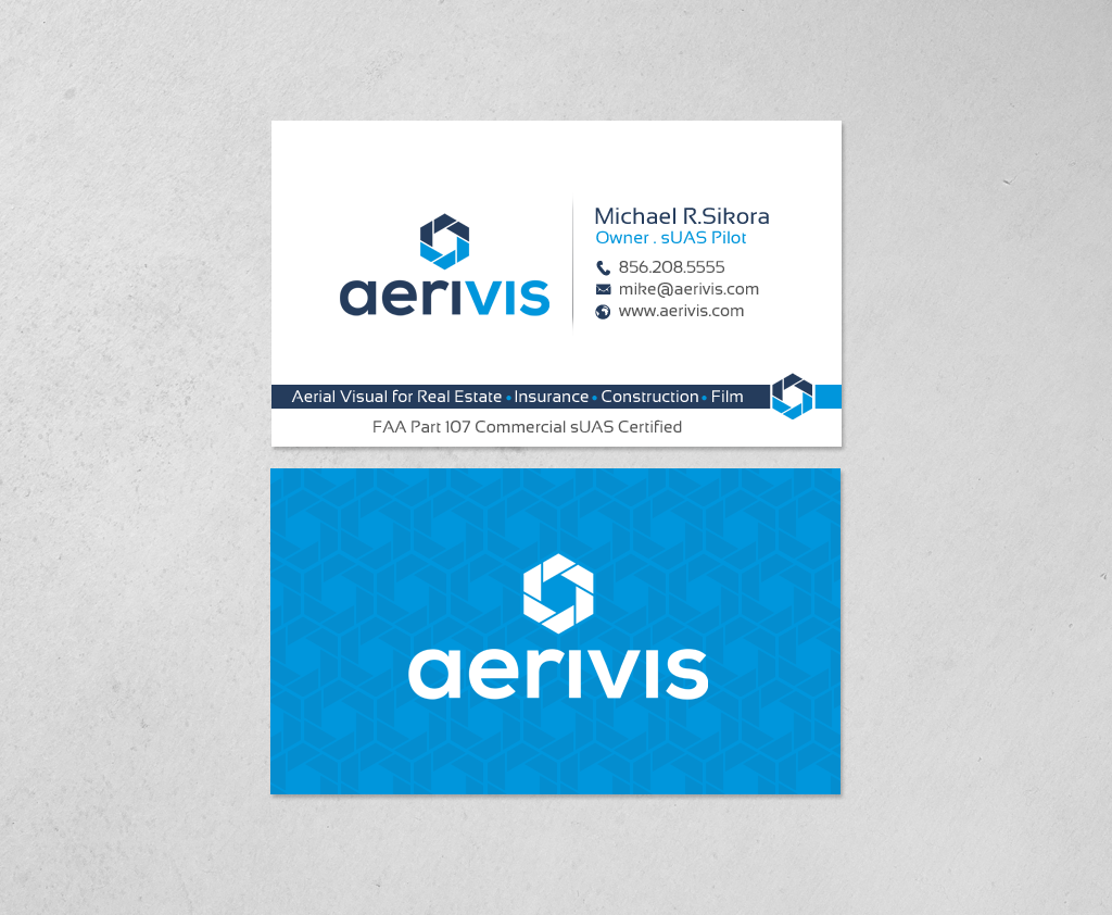 Business Card Design by chandrayaan.creative for Aerivis LLC | Design #14182736