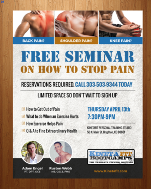 Flyer Design by uniquedesign10 for Kinetafit | Design: #14151597