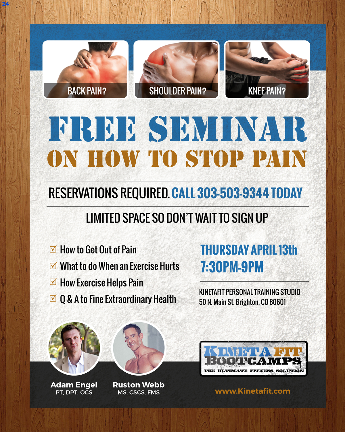 Flyer Design by uniquedesign10 for Kinetafit | Design #14151745