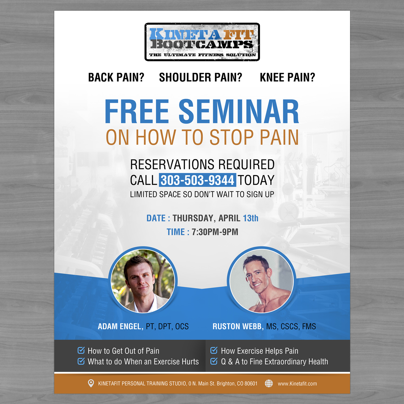 Flyer Design by debdesign for Kinetafit | Design #14160145