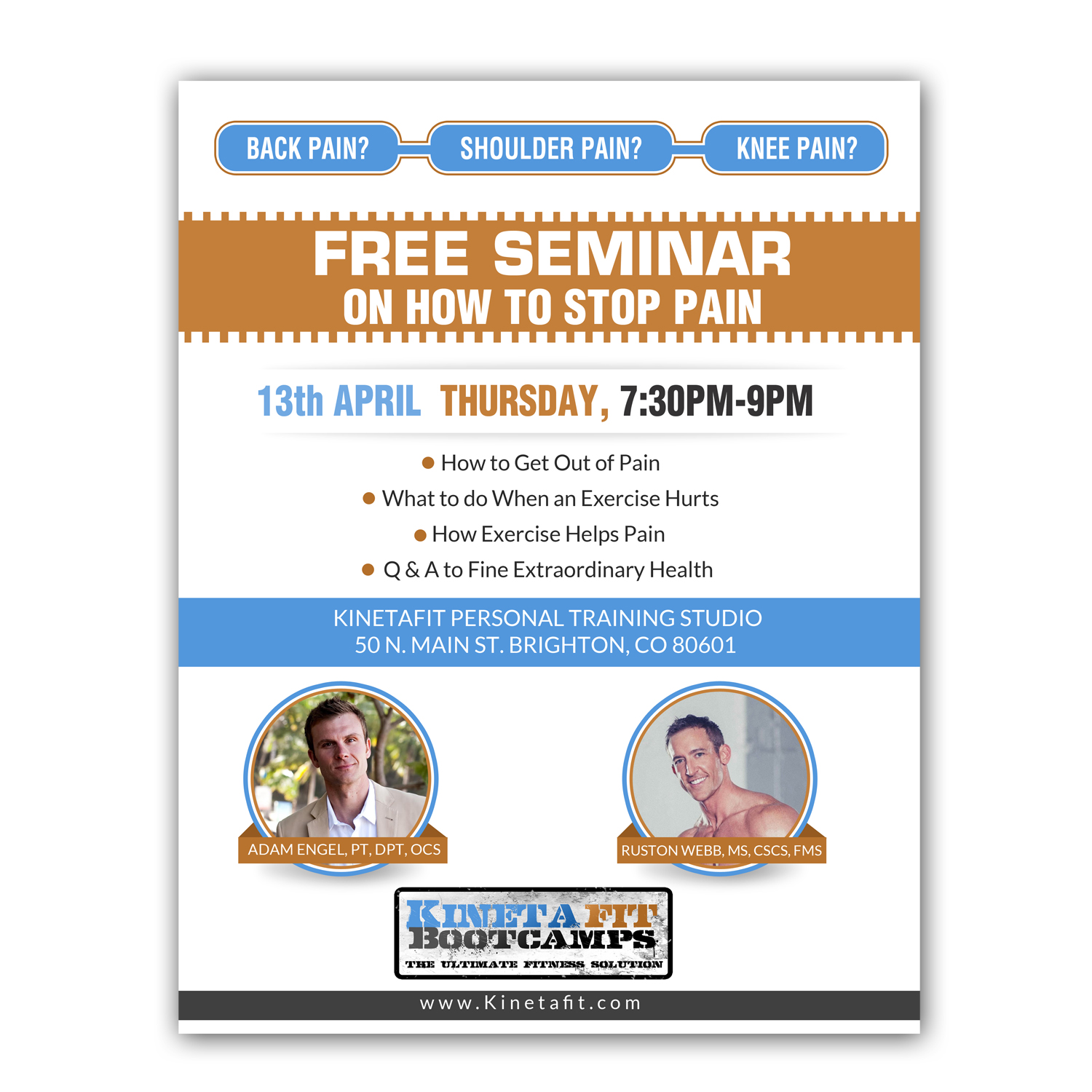 Flyer Design by creative.bugs for Kinetafit | Design #14156222