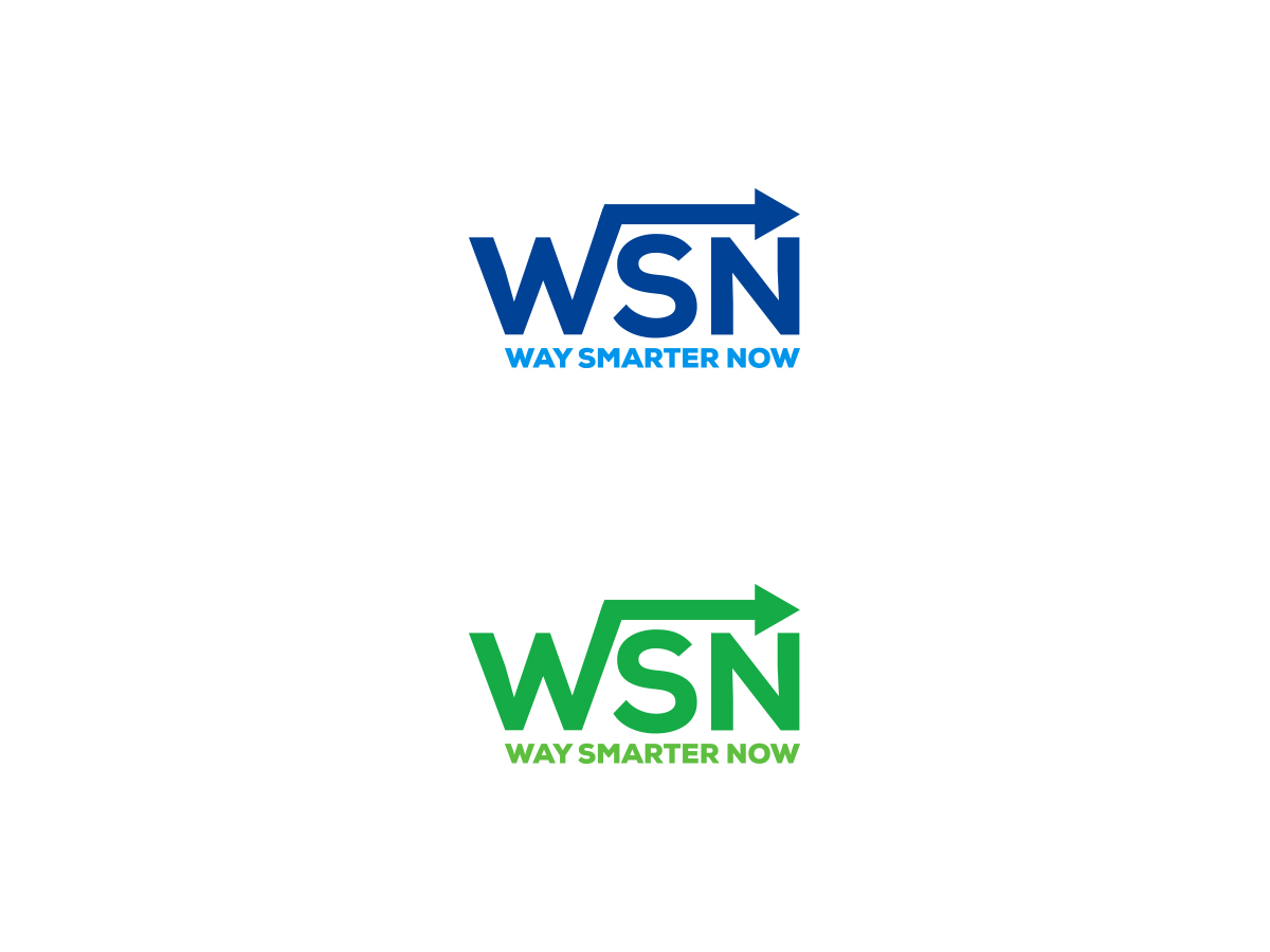 Logo Design by Slant Line Media for Way Smarter Now | Design #14185153
