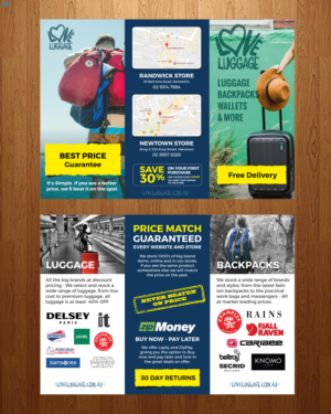 Design de Flyer par uniquedesign10 pour Love Luggage Pty Ltd | Design : #14166176