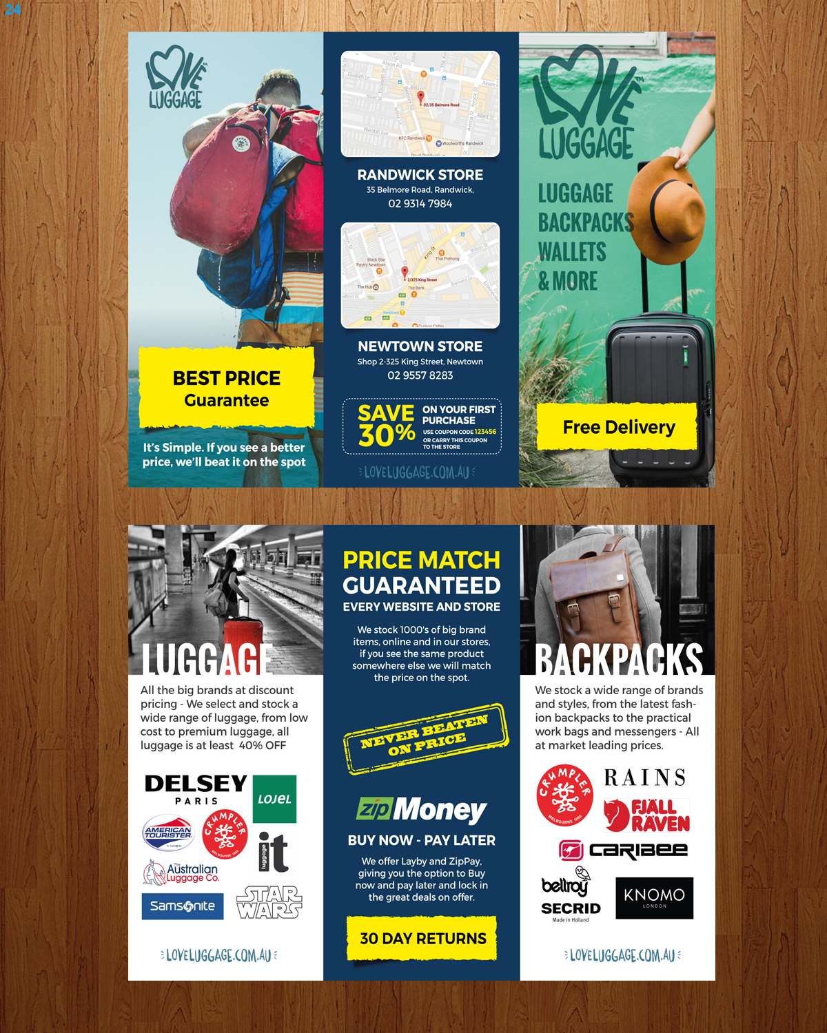 Design de Flyer par uniquedesign10 pour Love Luggage Pty Ltd | Design #14180367