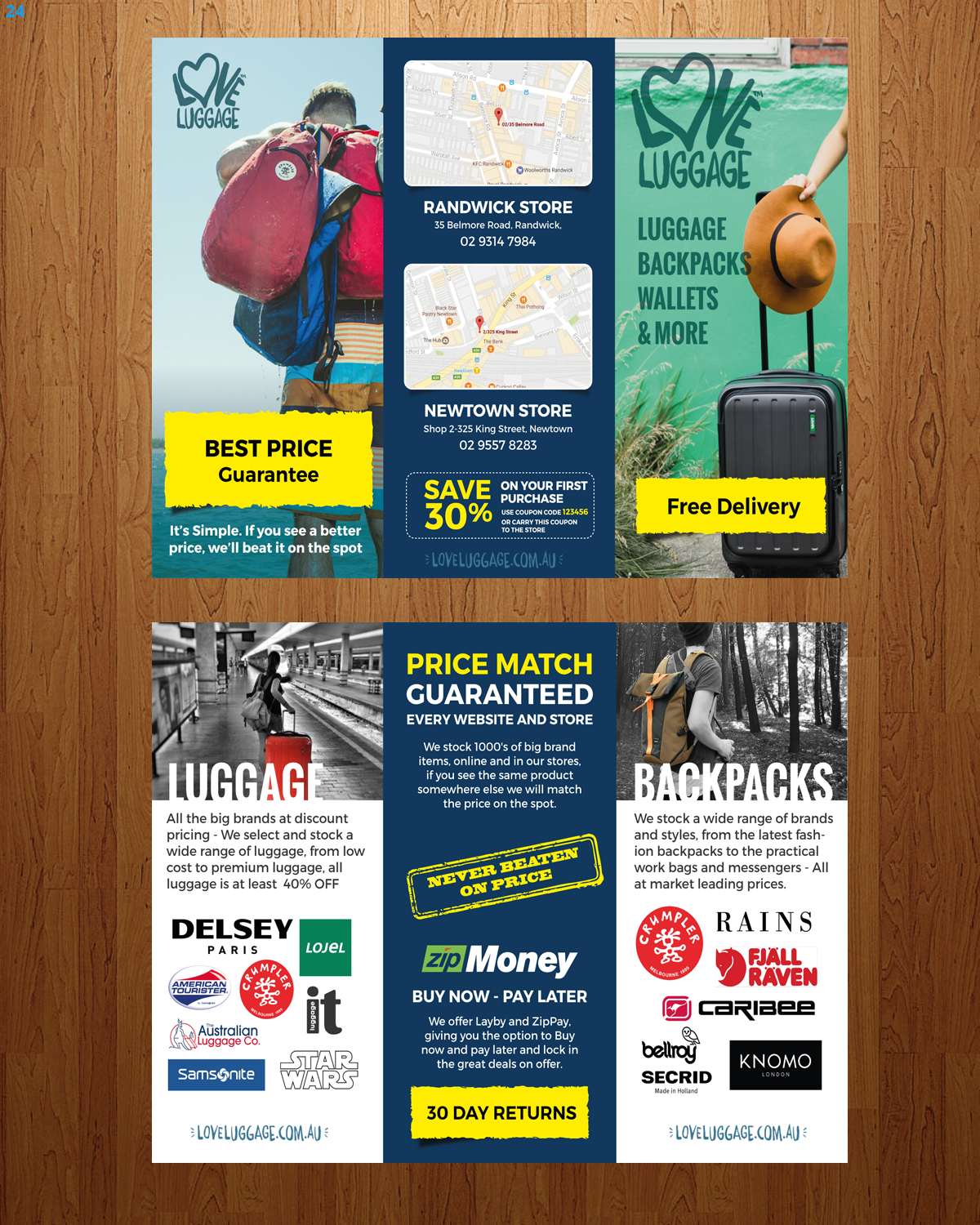 Flyer Design by uniquedesign10 for Love Luggage Pty Ltd | Design #14180368