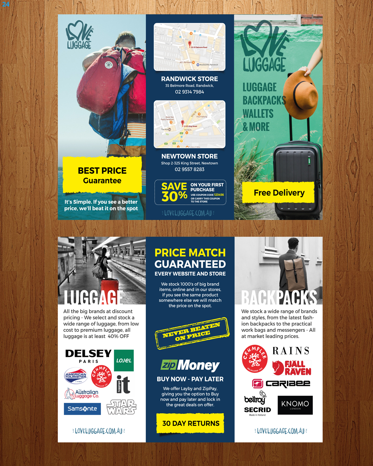 Design de Flyer par uniquedesign10 pour Love Luggage Pty Ltd | Design #14180398