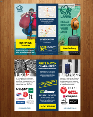 Diseño de Flyer por uniquedesign10 para Love Luggage Pty Ltd | Diseño: #14180399