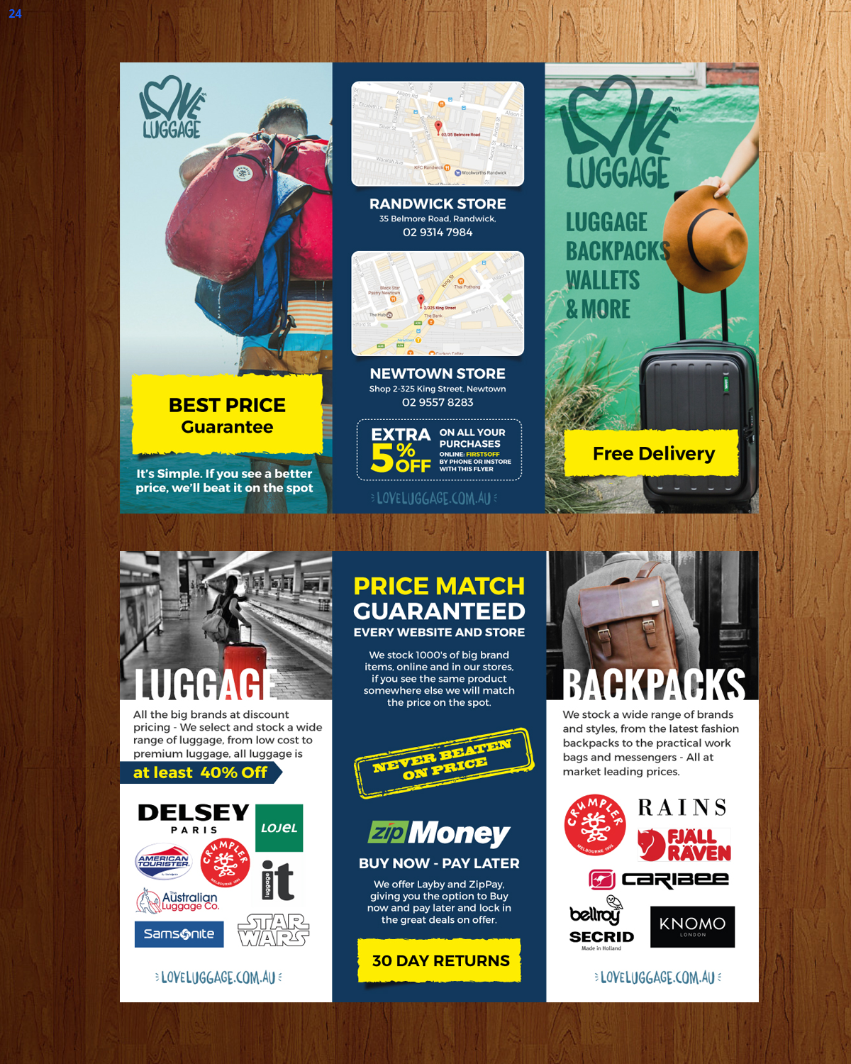 Diseño de Flyer por uniquedesign10 para Love Luggage Pty Ltd | Diseño: #14233633