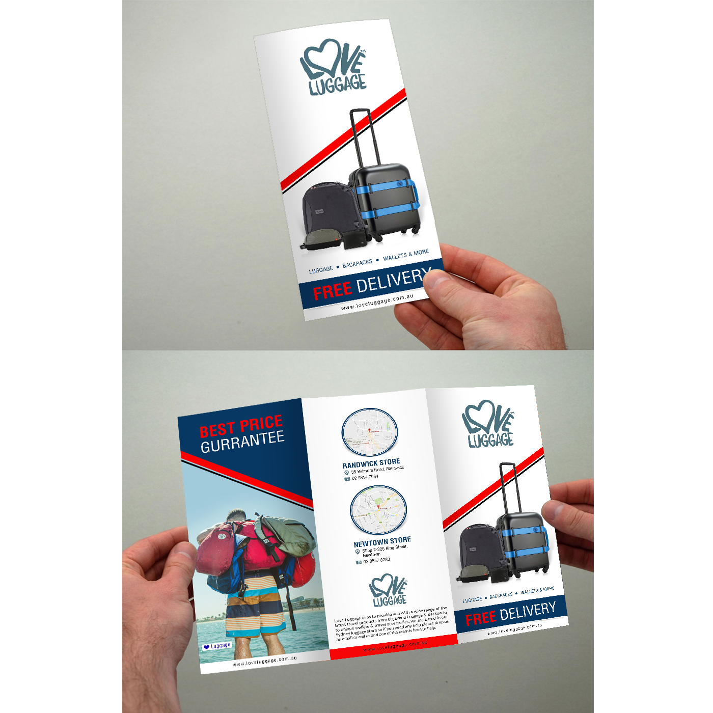 Diseño de Flyer por debdesign para Love Luggage Pty Ltd | Diseño #14156336