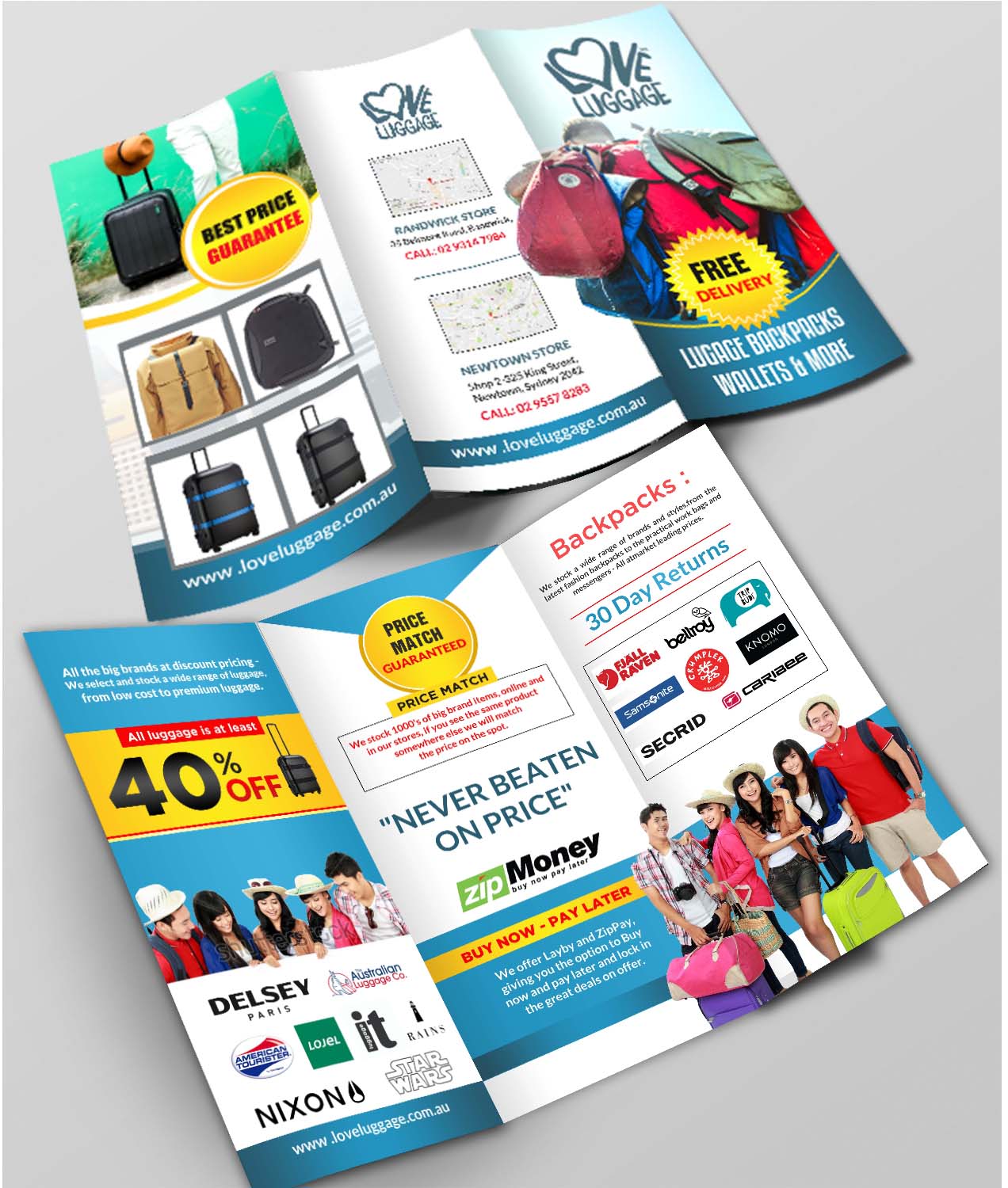 Diseño de Flyer por debdesign para Love Luggage Pty Ltd | Diseño #14168637