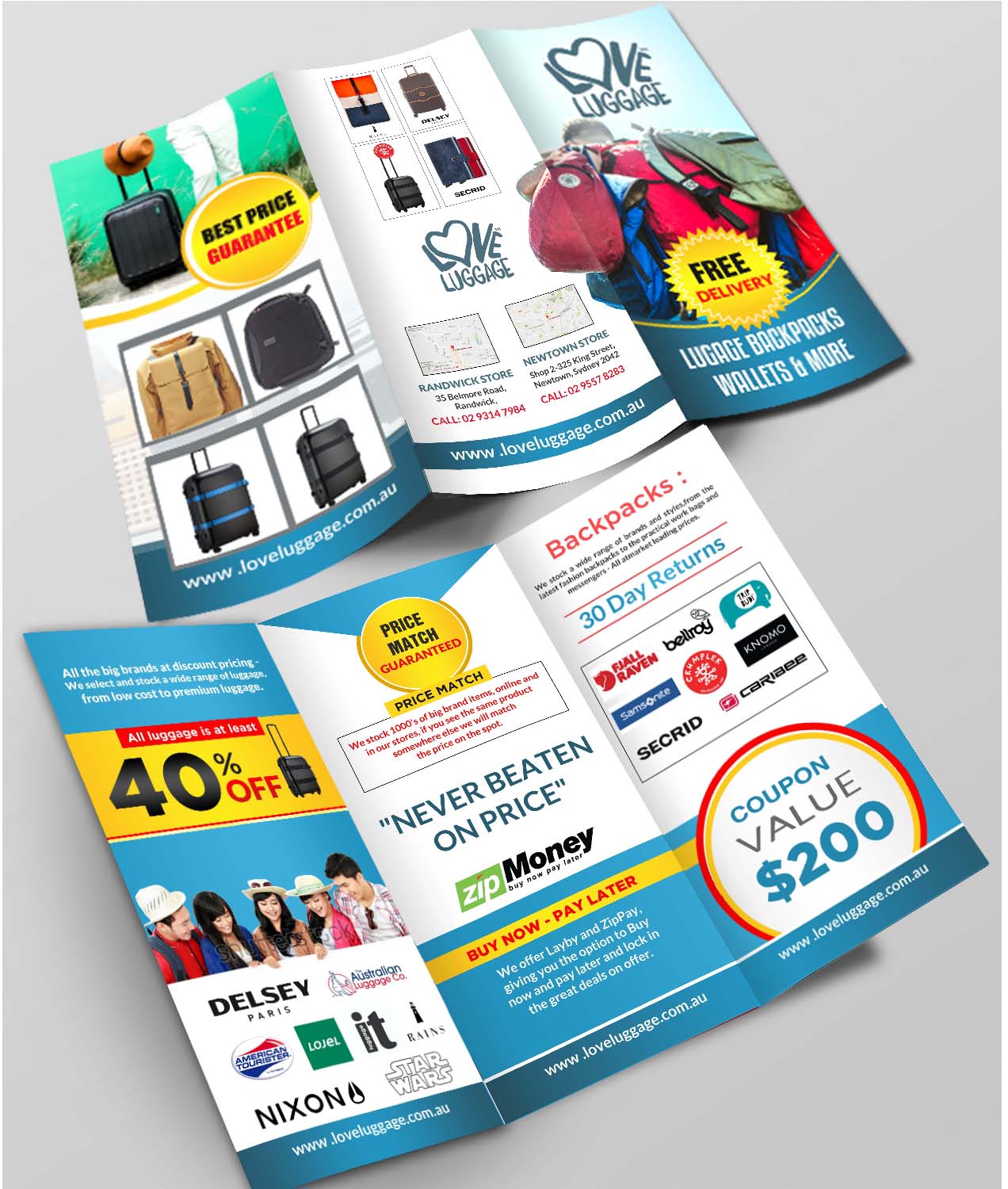 Diseño de Flyer por debdesign para Love Luggage Pty Ltd | Diseño #14181240