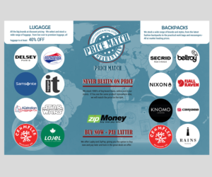 DL Flyer for a Luggage & Backpack store  | Design de Flyer par elveneclipse