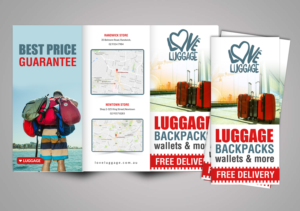 Diseño de Flyer por creative.bugs para Love Luggage Pty Ltd | Diseño: #14154944