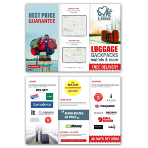 Diseño de Flyer por creative.bugs para Love Luggage Pty Ltd | Diseño: #14167534