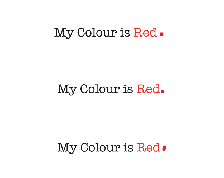 Logo Design by Hiccups Design for My Colour Is Red | Design #14226037