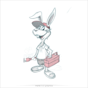 EASTER BUNNY ILLUSTRATION FOR EASTER CARD | Illustration-Design von vladst2004