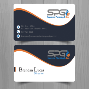 Business card design for Plumbing and Gas fitting company | Business Card Design by Riyad