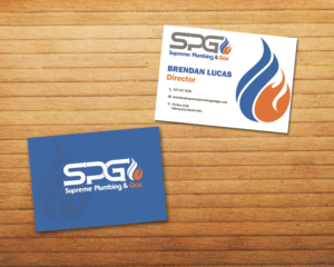 Business card design for Plumbing and Gas fitting company | Business Card Design by aspiremedia