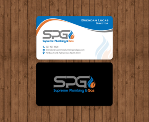 Business card design for Plumbing and Gas fitting company | Business Card Design by chandrayaan.creative