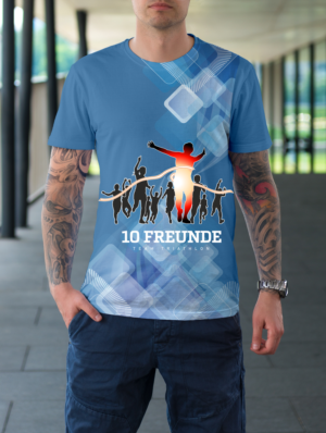 Merchandise Sport Triathlon abstract | T-Shirt-Design von Petter Goms