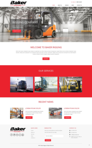 Web Design by pb for Baker Rigging | Design: #14185806