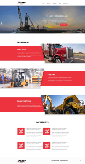 Web Design by pb for Baker Rigging | Design: #14185811