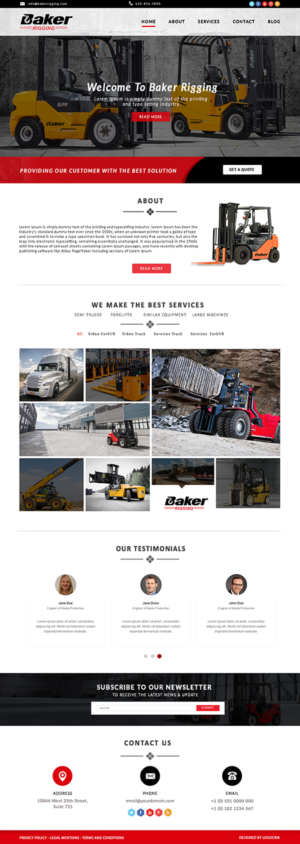 Rig up a website for a Rigging Company | Web-Design von bdesigner9