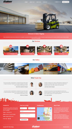 Diseño Web por cCopilot para Baker Rigging | Diseño: #14257991